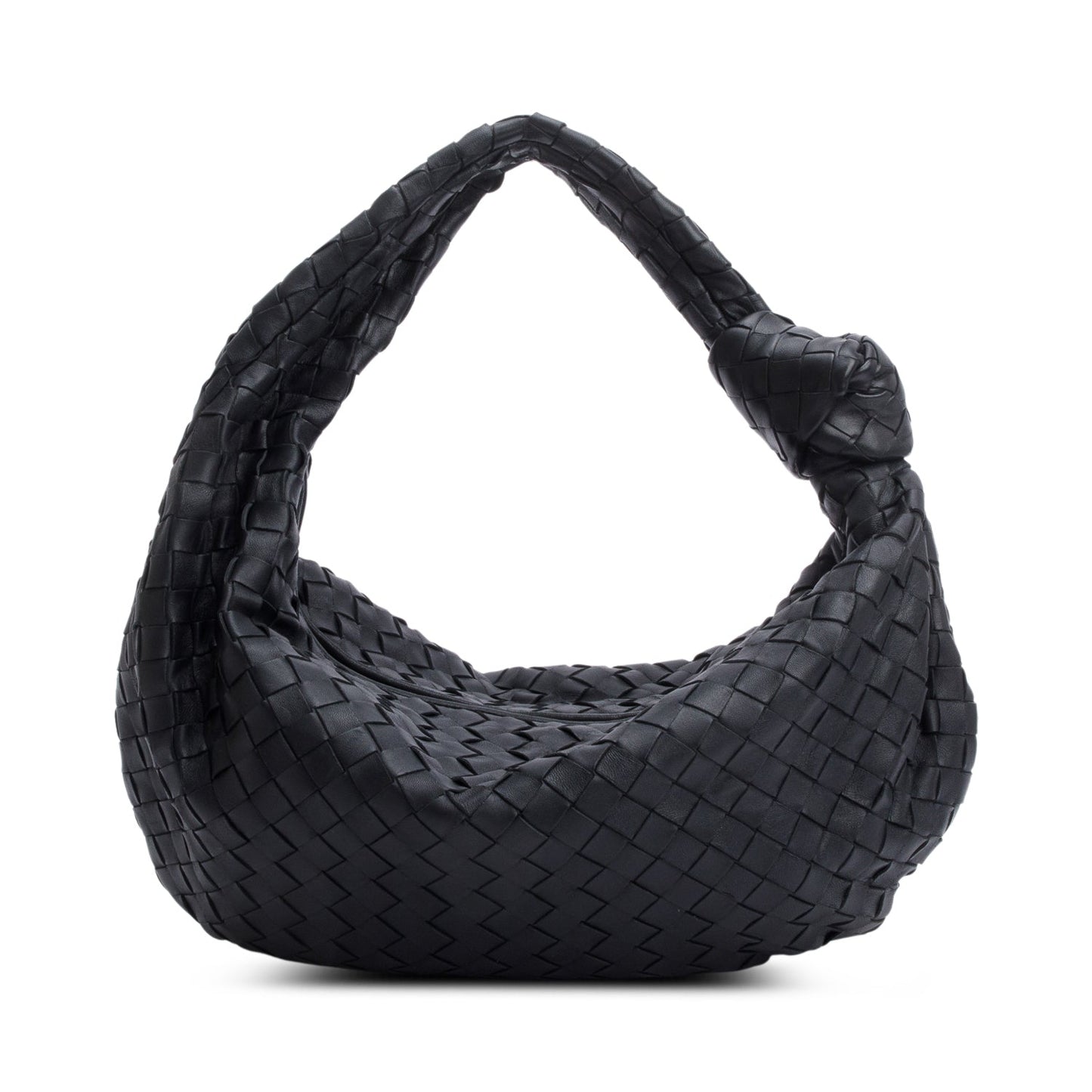 Bottega Veneta Intrecciato Jodie Bag Leather Black Travel Bag