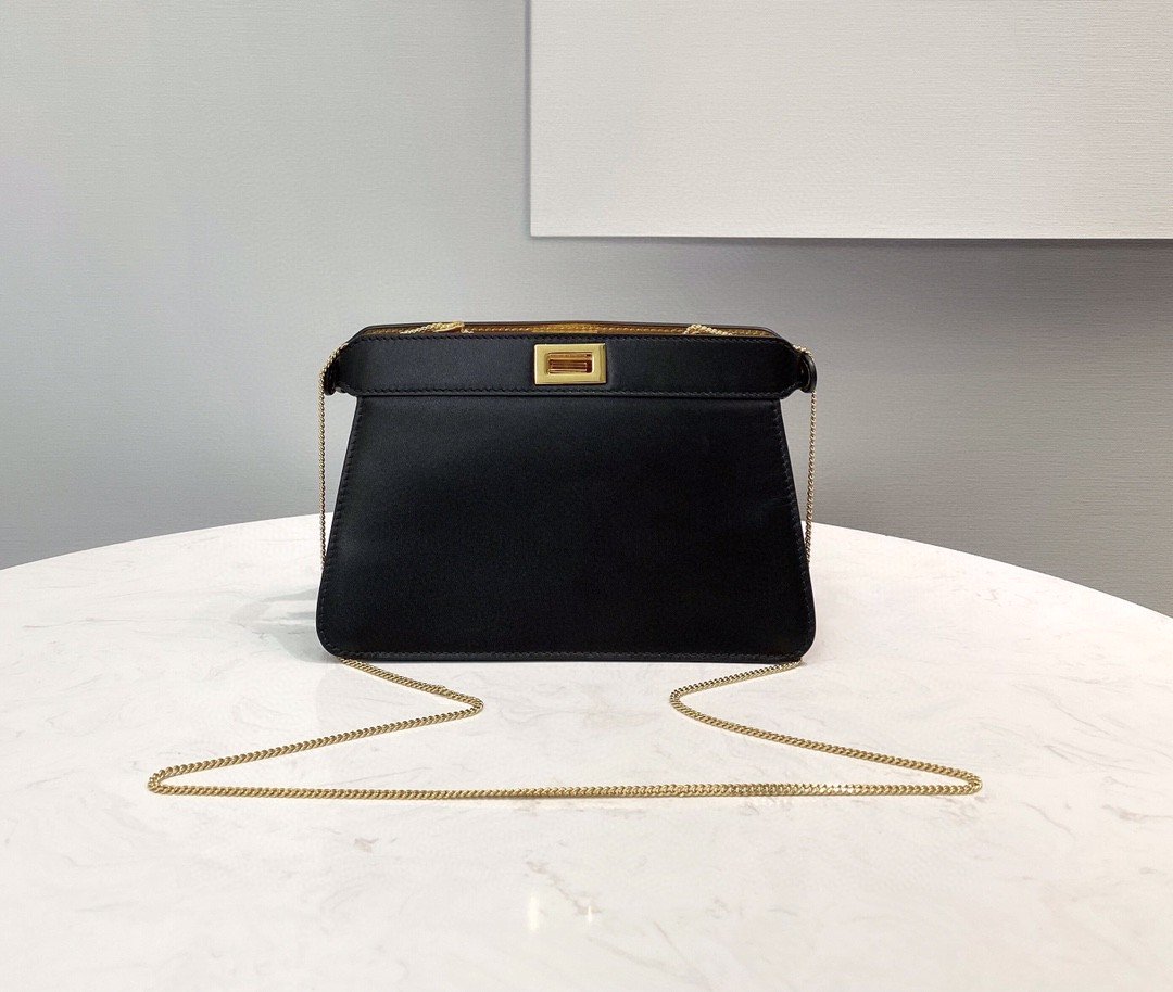 Top QualityTop Quality Peekaboo Iseeu Black Small Handbag Bag 21Cm8In