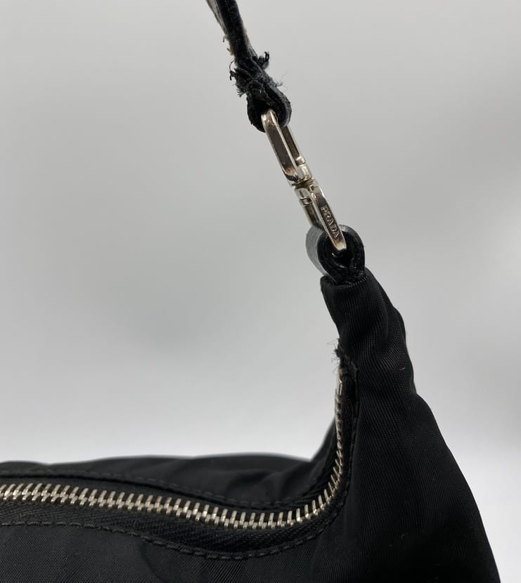 Prada Hobo Nylon Mini Shoulder Bag