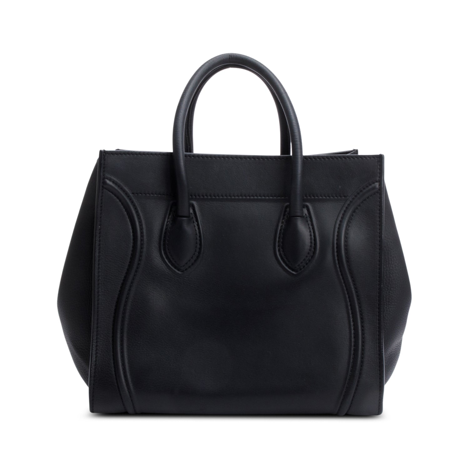 Celine Calfskin Phantom Luggage Tote Handbag Leather Black Tote Bag
