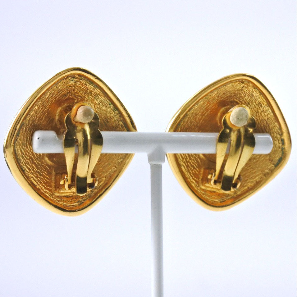 Coco Mark Gold Earrings Jewelry Plated