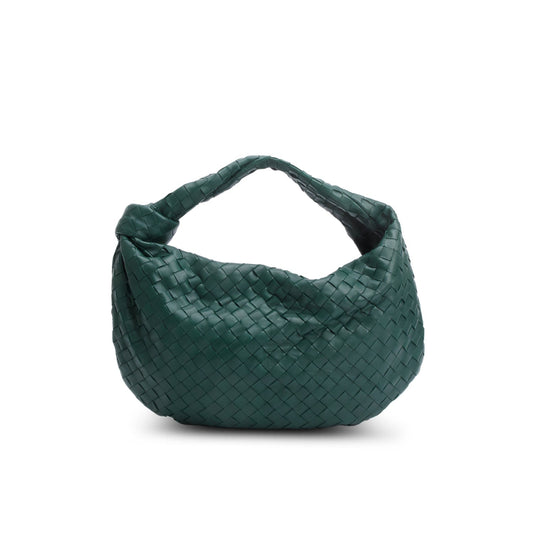 Bottega Veneta Intrecciato Classic Jodie Hobo Bag Leather Green Travel Bag