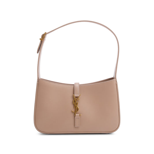 YSL Saint Laurent Smooth Calfskin Le Hobo Bag Leather Beige Shoulder Bag