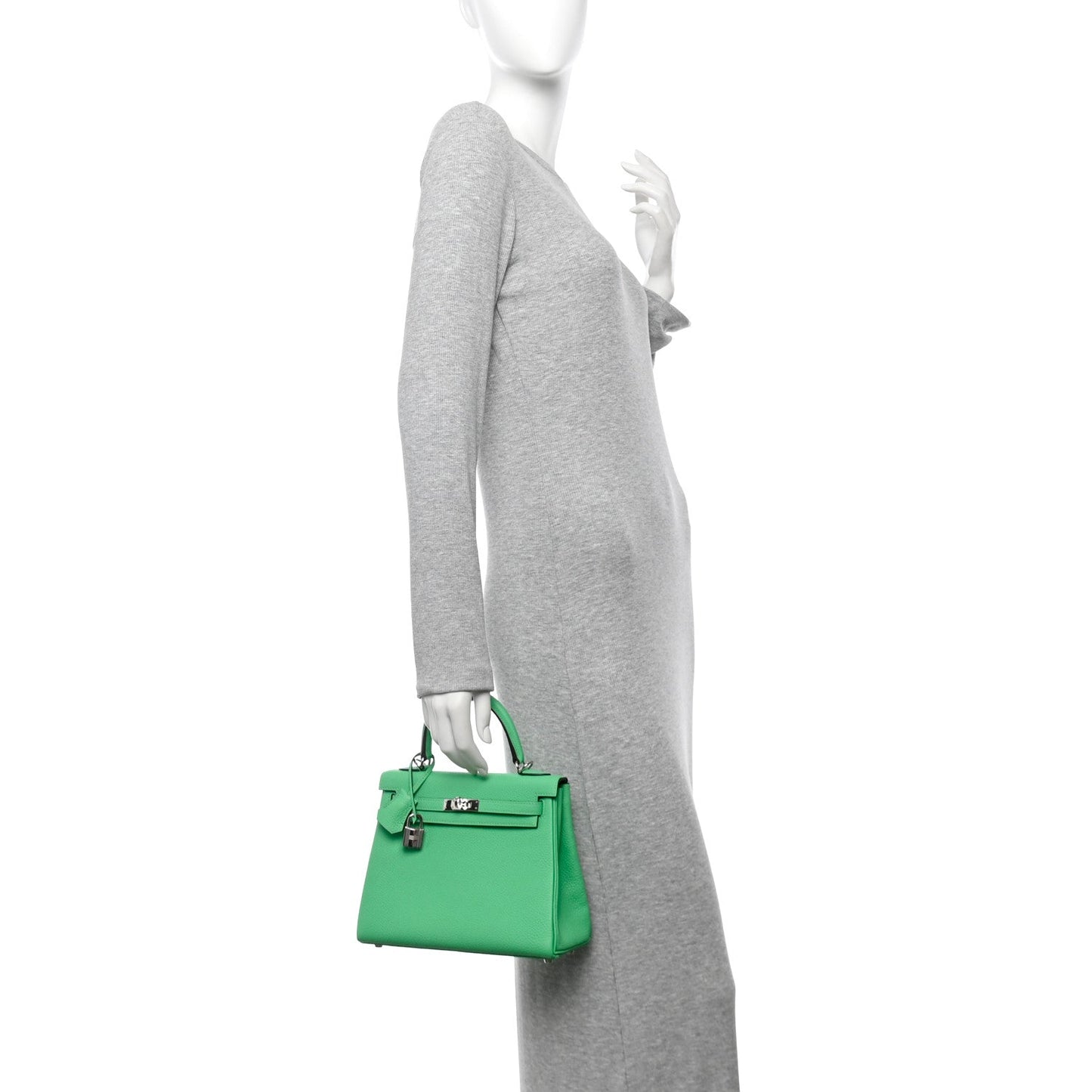 Hermes Togo Kelly Retourne Vert Comics Handbag Travel Bag