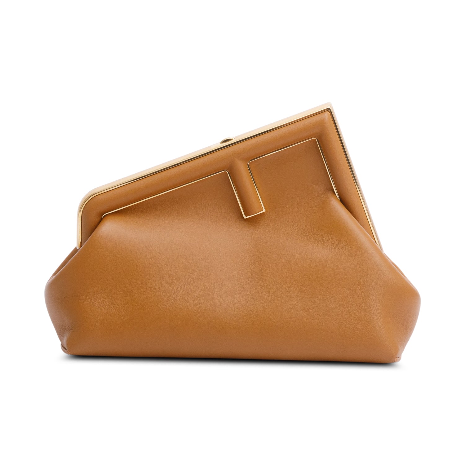 Fendi Nappa First Bag Leather Brown Travel Bag