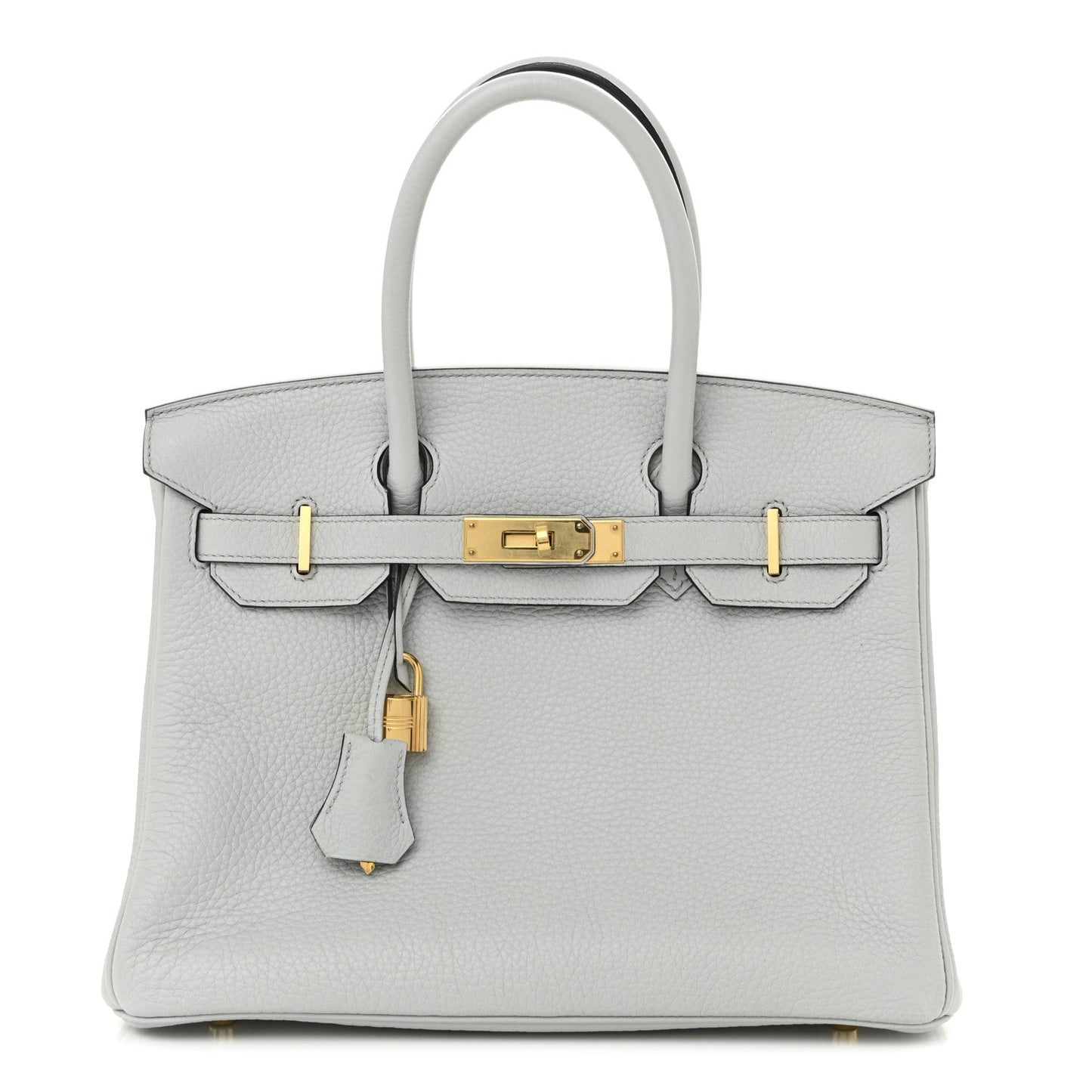 Hermes Togo Birkin Bleu Pale Handbag Travel Bag