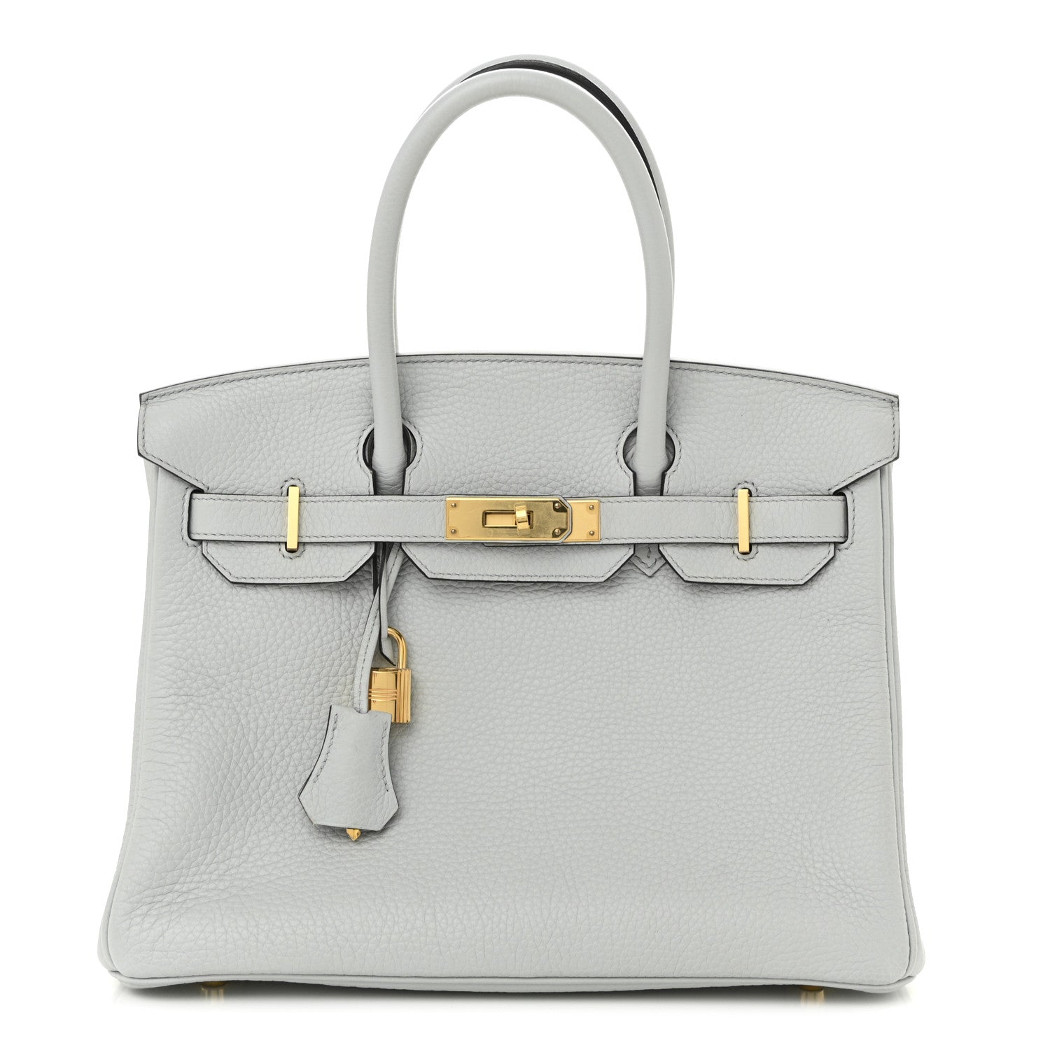 Hermes Togo Birkin Bleu Pale Handbag Travel Bag