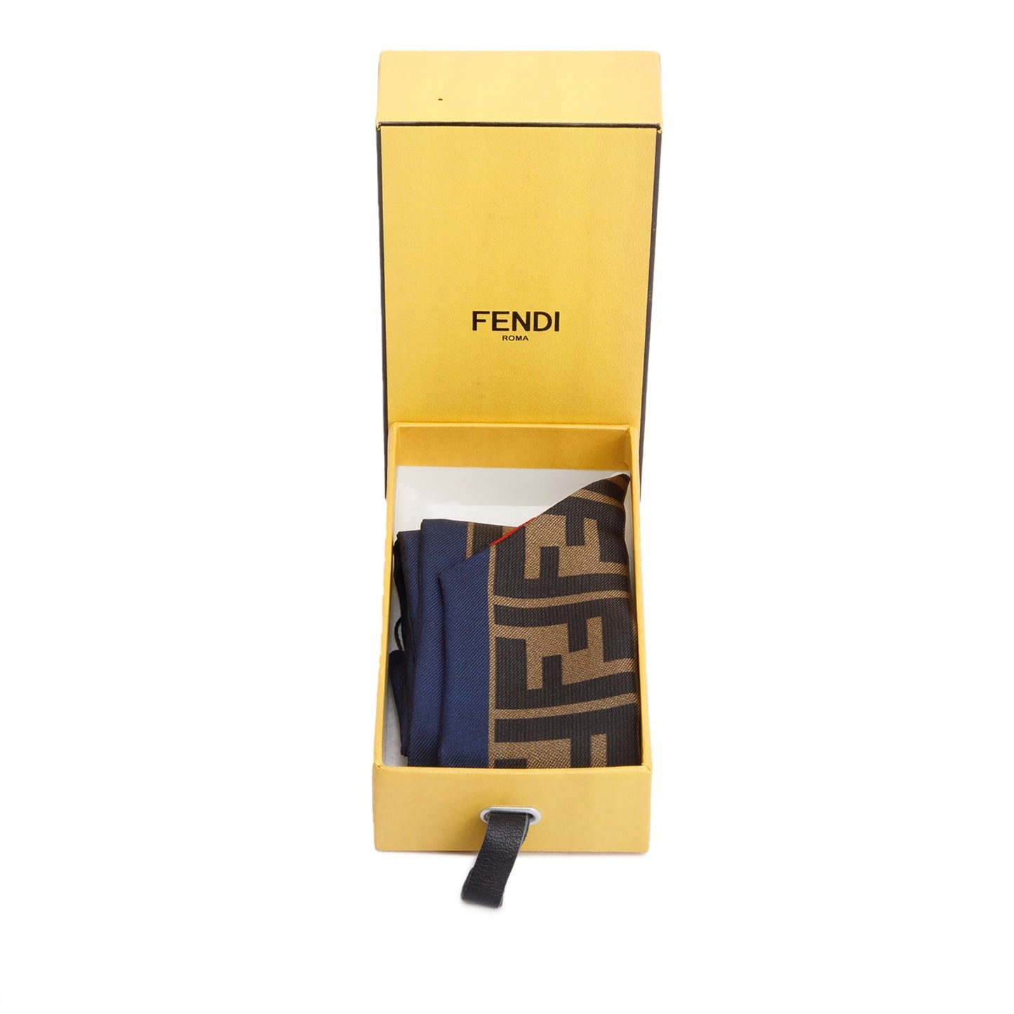 Fendi Fila Ff Zucca Print Silk Wrappy Bandeau White Travel Bag
