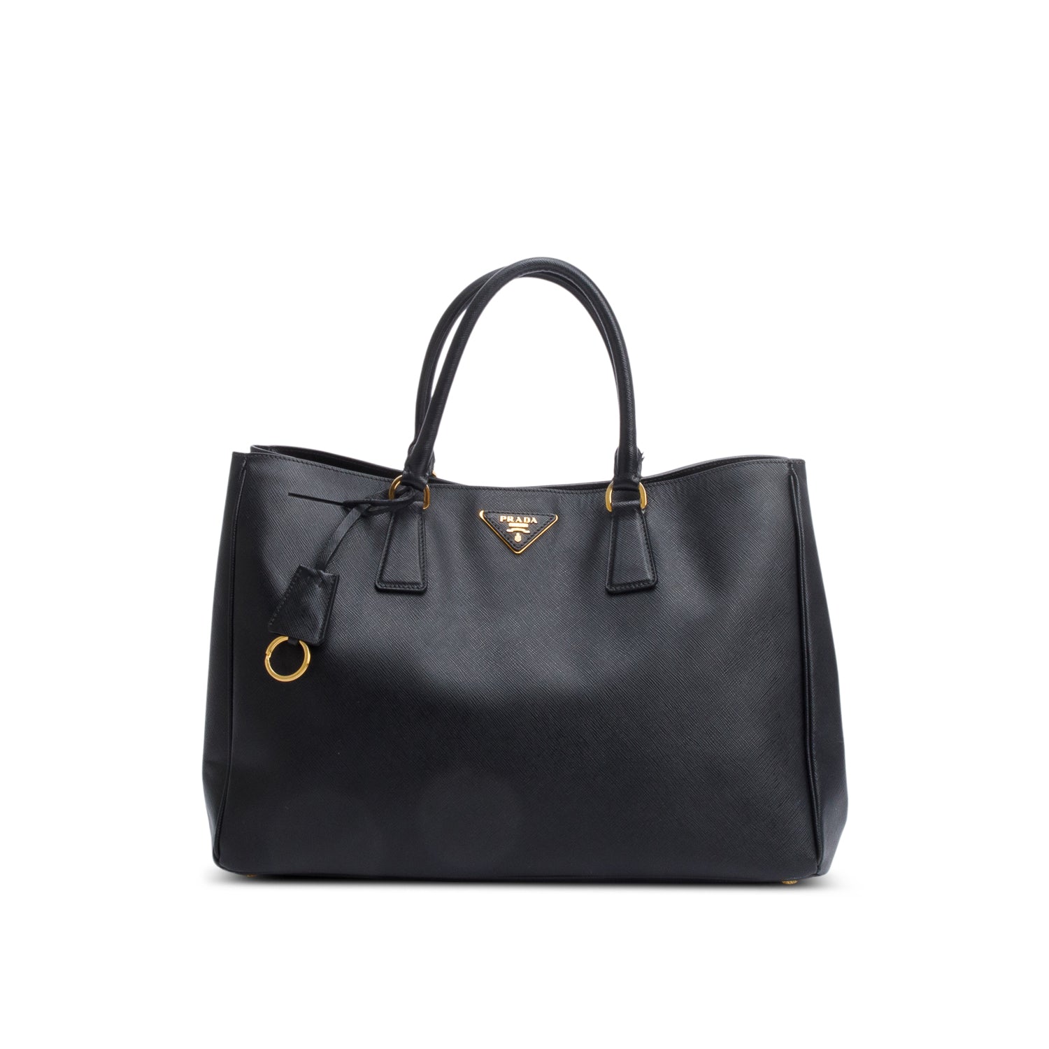 Prada Saffiano Lux Galleria Tote Handbag Black Large Tote Bag
