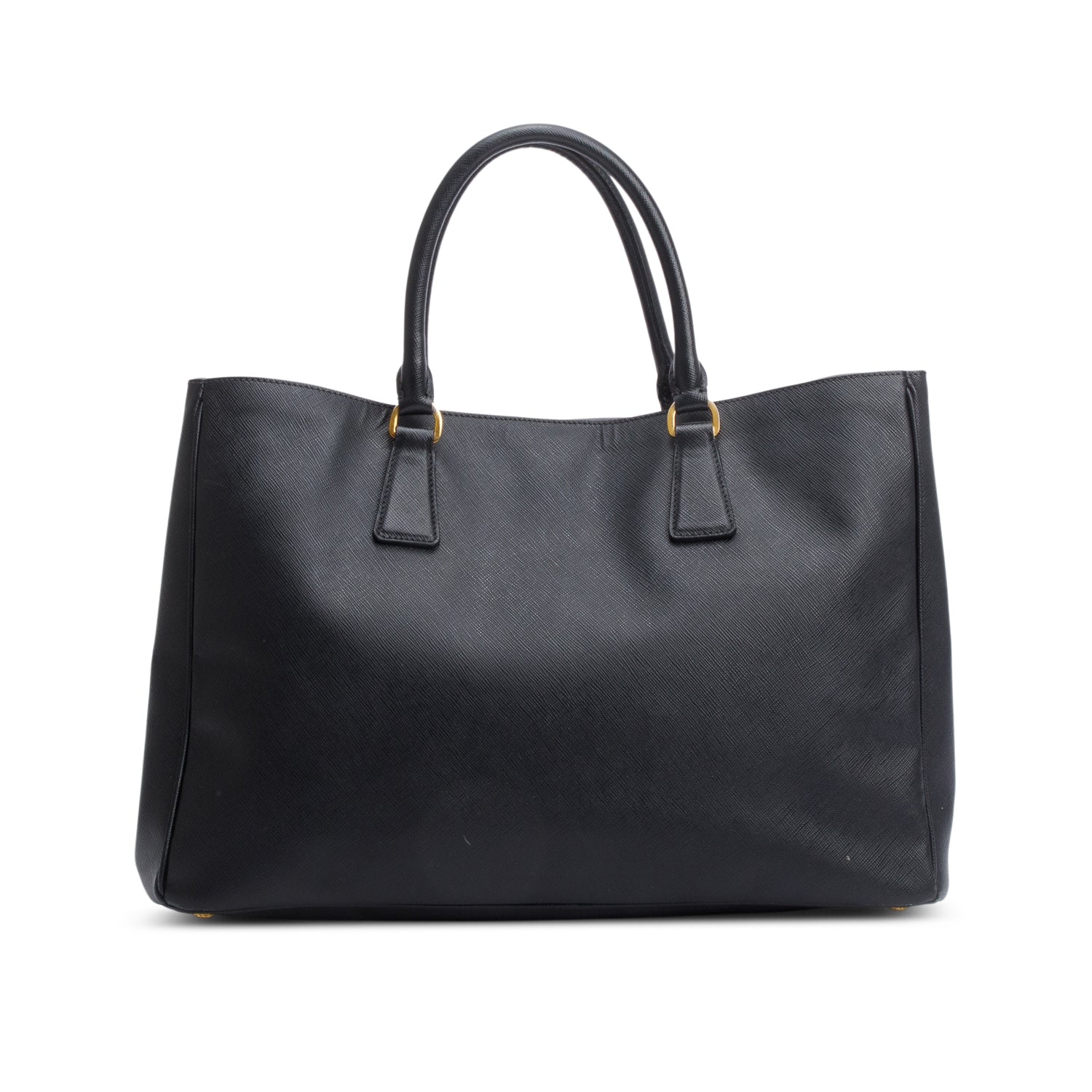 Prada Saffiano Lux Galleria Tote Handbag Black Large Tote Bag