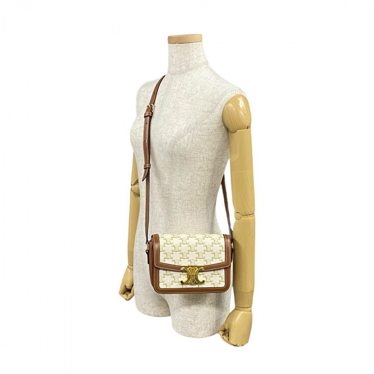 Shoulder Bag , Pvc Metal Teen Triomphe Leather Brown