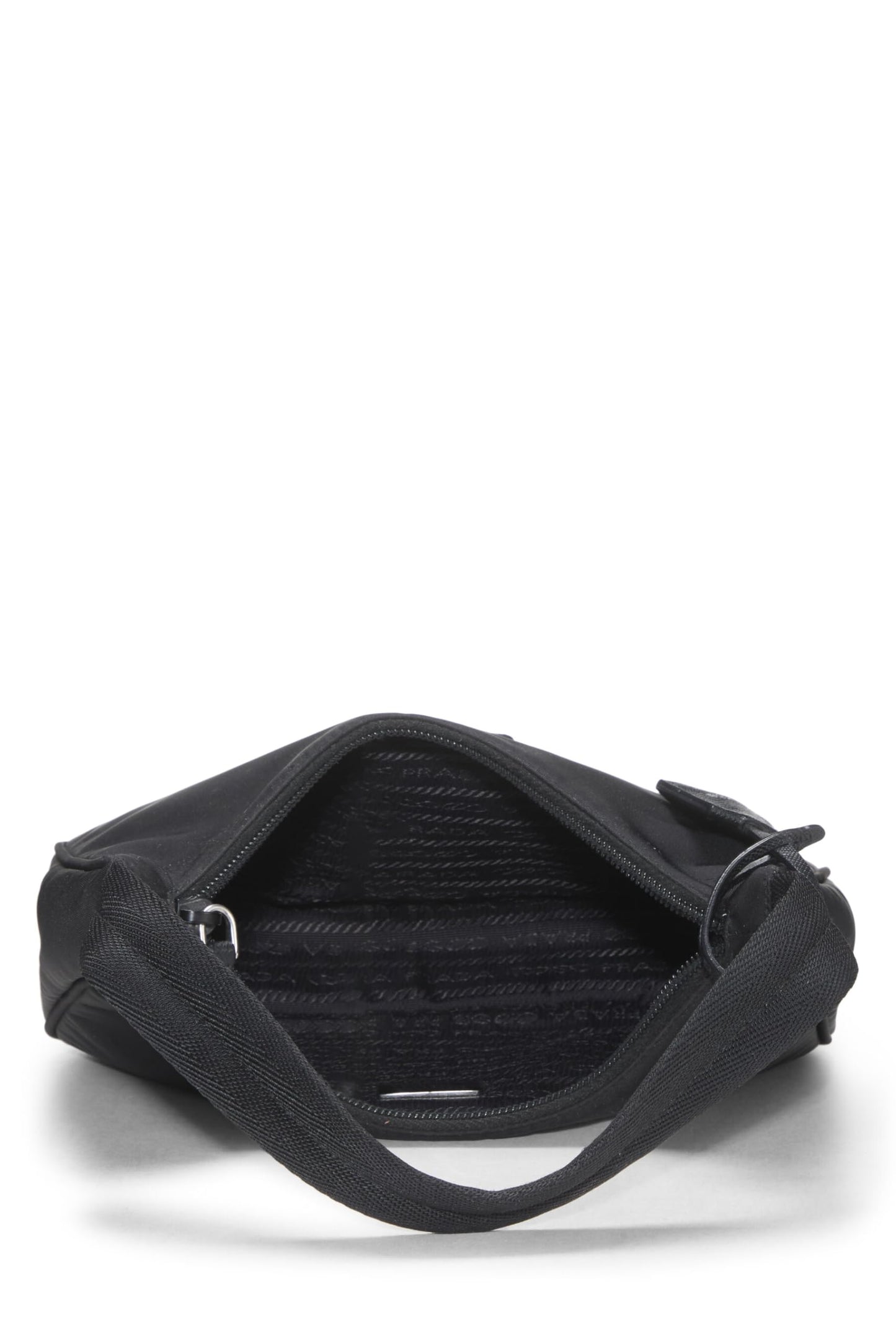 Prada Tessuto Re Edition Hobo Black Mini Shoulder Bag