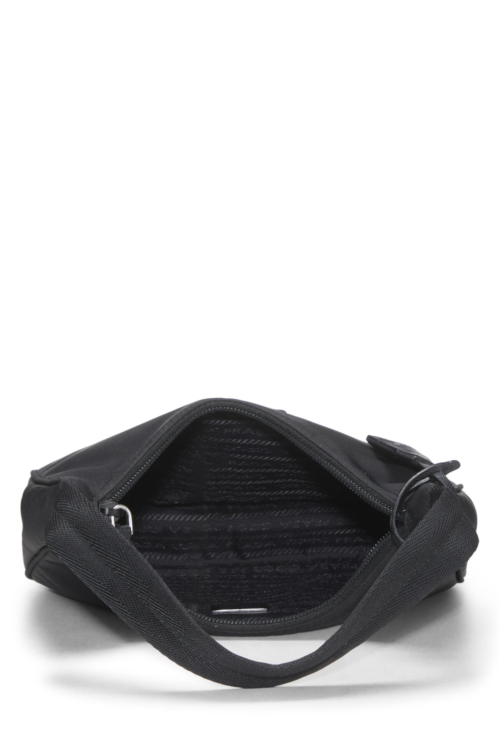 Prada Tessuto Re Edition Hobo Black Mini Shoulder Bag