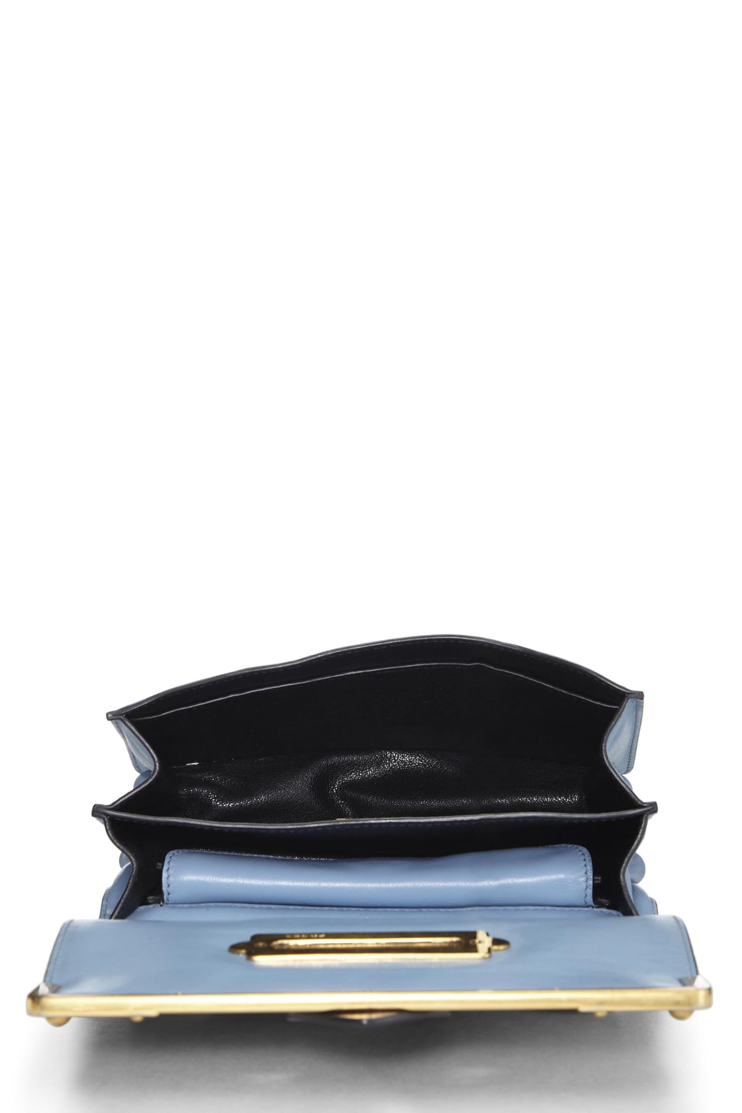 Prada Cahier Crossbody Multi Leather Blue Crossbody Bag