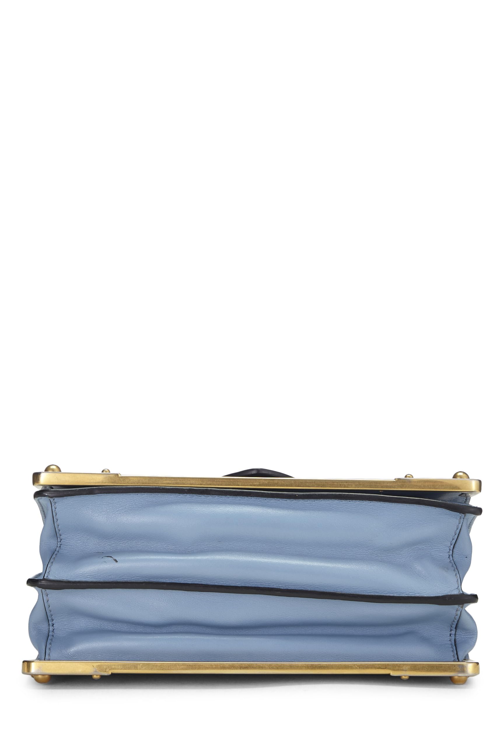 Prada Cahier Crossbody Multi Leather Blue Crossbody Bag