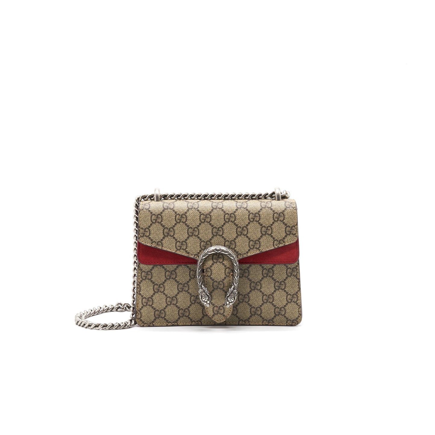 Gucci Dionysus Supreme Bag With Red Mini Travel Bag