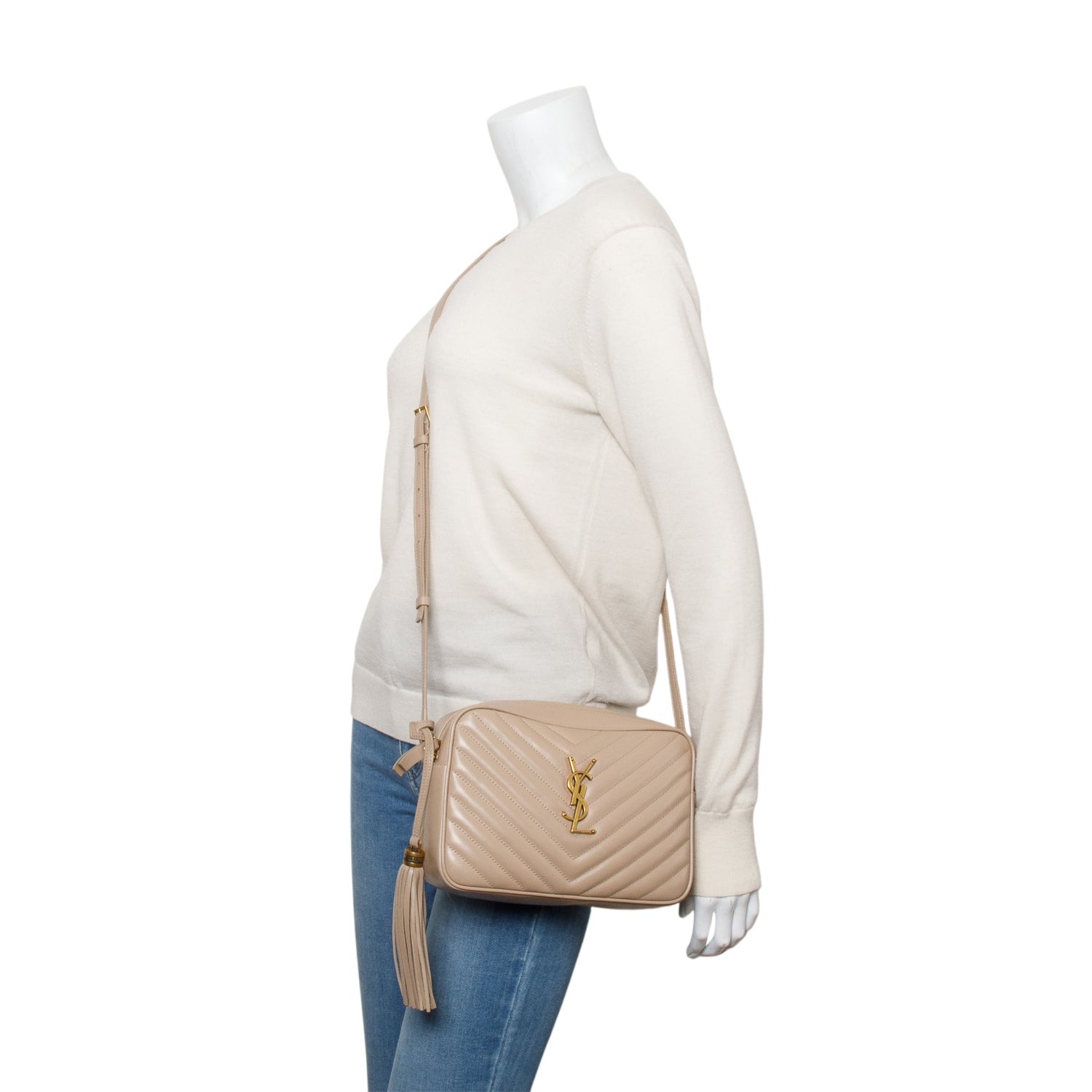 YSL Saint Laurent Lou Camera Bag Leather Quilted Crossbody Bag Box 62056