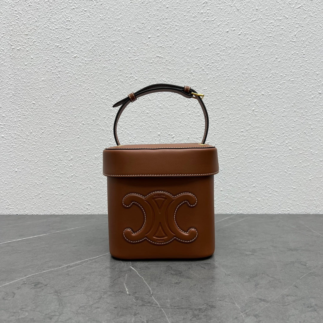 Top Quality Metop Qualityum Box Cuir Triomphe Tan Travel Bag 199253Du304Lu 6909