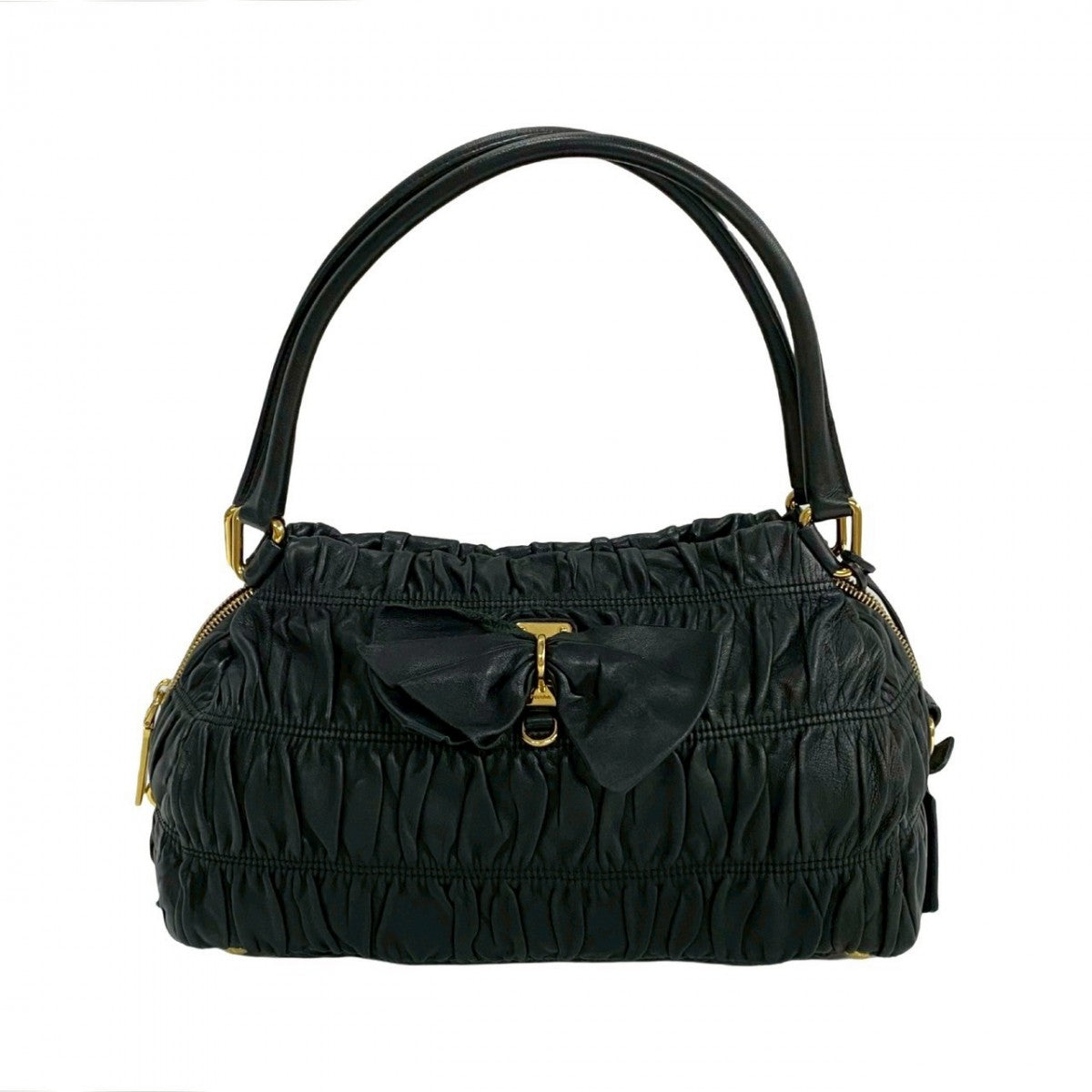 Women Leather Black Travel Bag