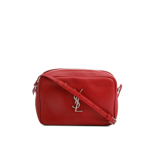 YSL Saint Laurent Lou Camera Bag Leather Red Crossbody Bag