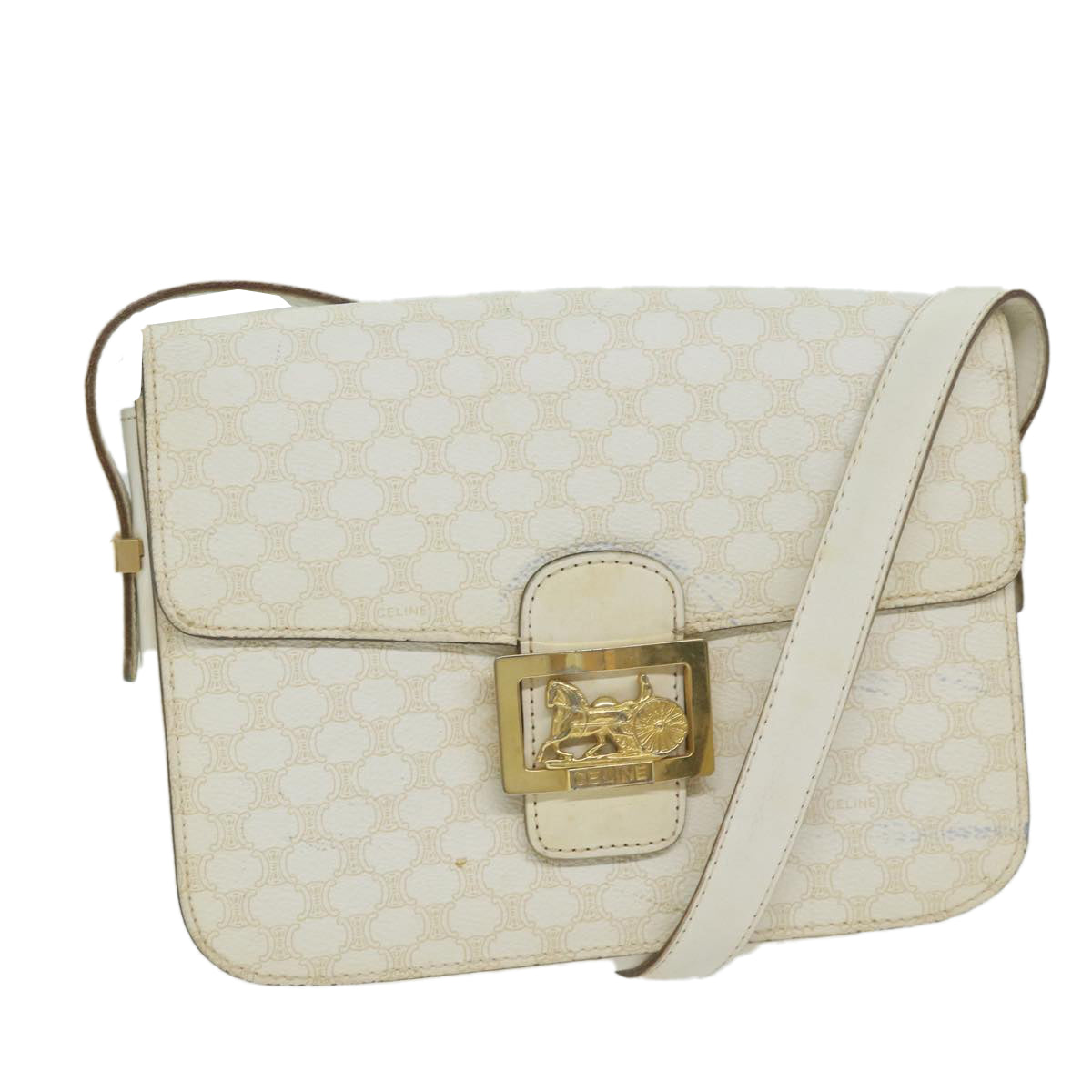 Luxury Macadam Shoulder Bag Pvc Whe Leather Canvas