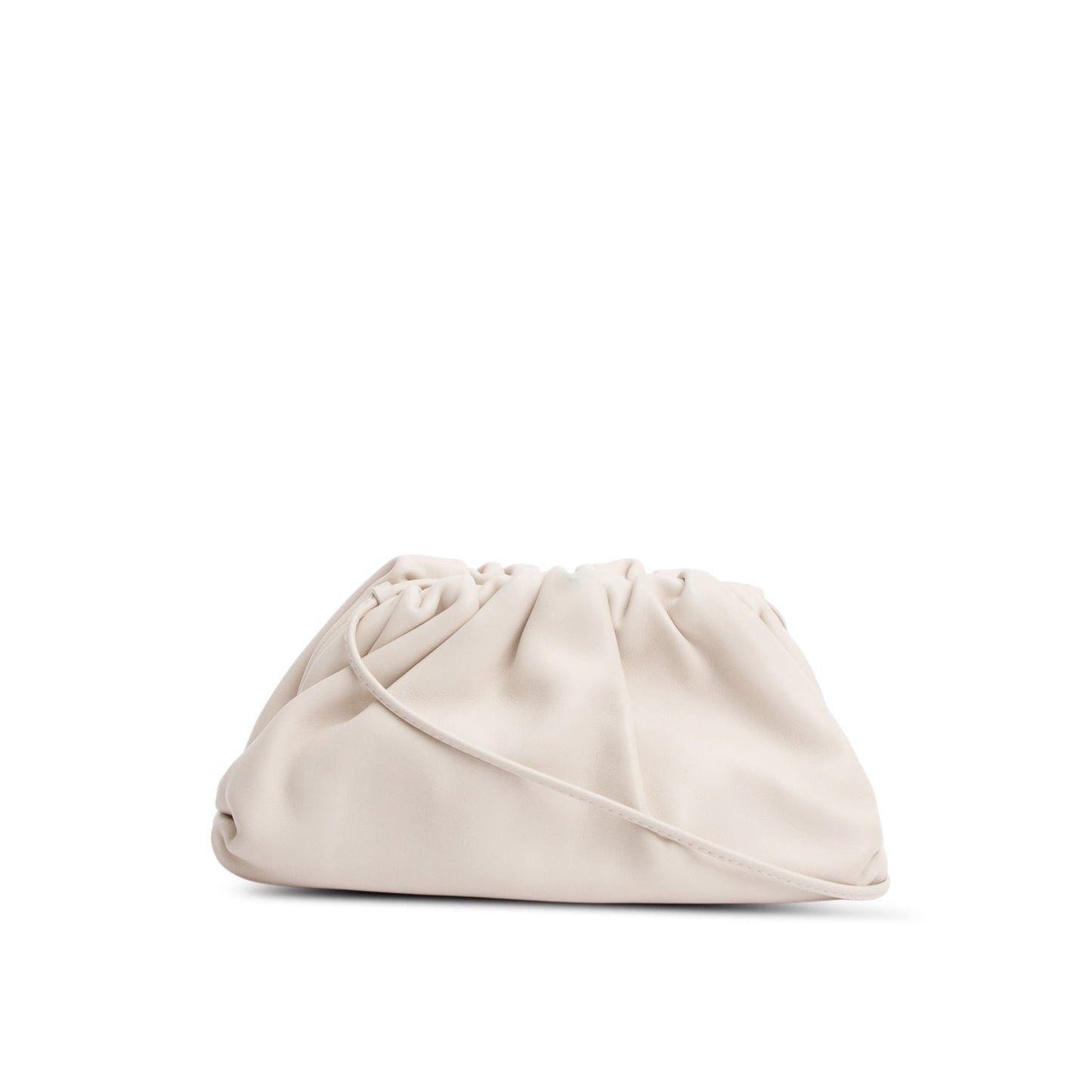 Bottega Veneta Calfskin Intrecciato The Pouch Travel Bag Leather White