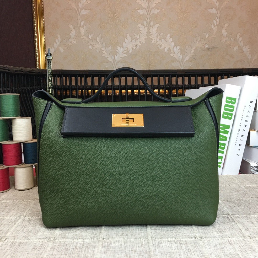 Top Quality Clemence Swift Toned Hardware For Green Gold Shoulder Bag