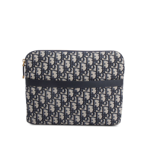 Dior Christian Oblique travel Pouch Handbag Travel Bag Pouch Handbag