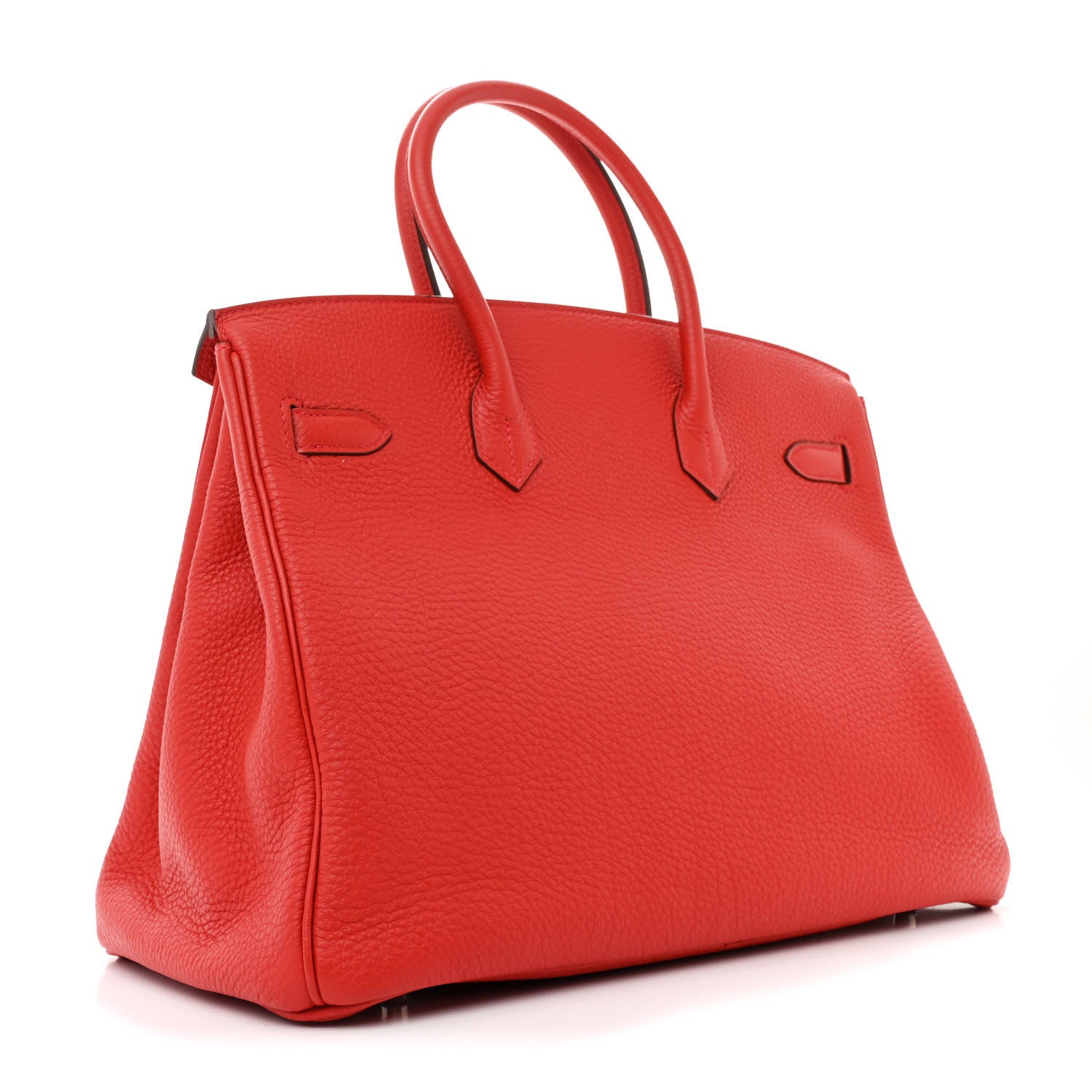 Hermes Togo Birkin Vermillion Handbag Travel Bag