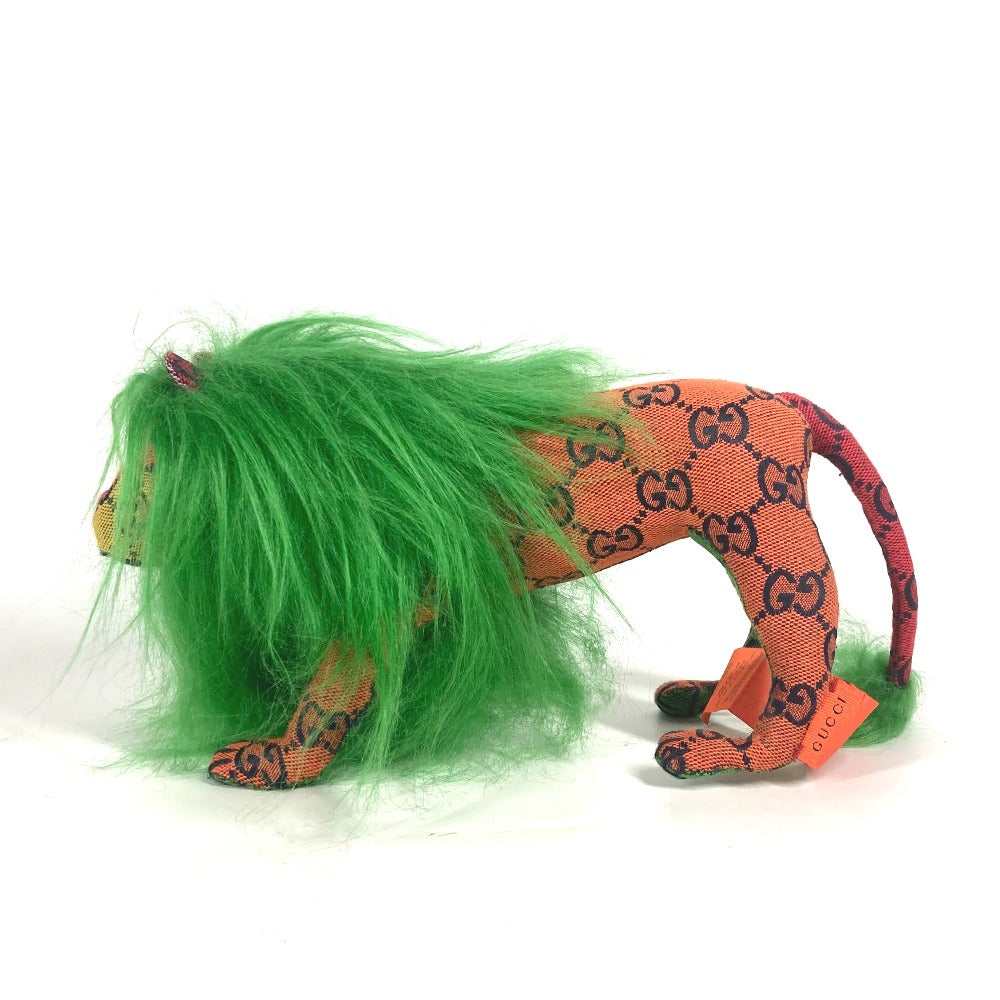 Gucci Plush Doll GG Decorative Canvas Green Handbag 9