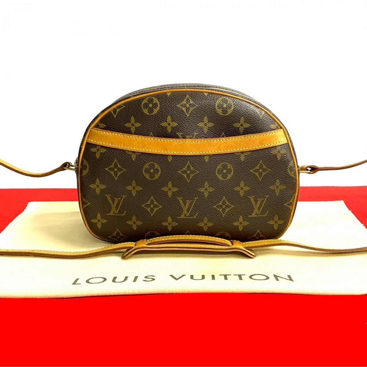 Louis Vuitton M51221 PVC Blois Monogram Leather Brown Shoulder Bag