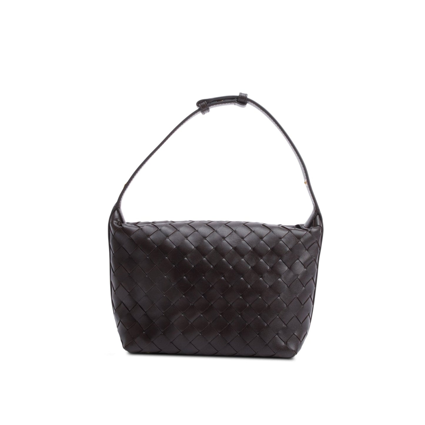 Bottega Veneta Intrecciato Wallace Bag Leather Brown Travel Bag