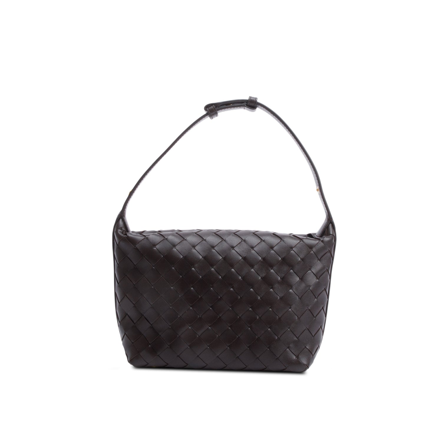 Bottega Veneta Intrecciato Wallace Bag Leather Brown Travel Bag