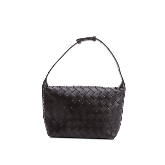 Bottega Veneta Intrecciato Wallace Bag Leather Brown Travel Bag