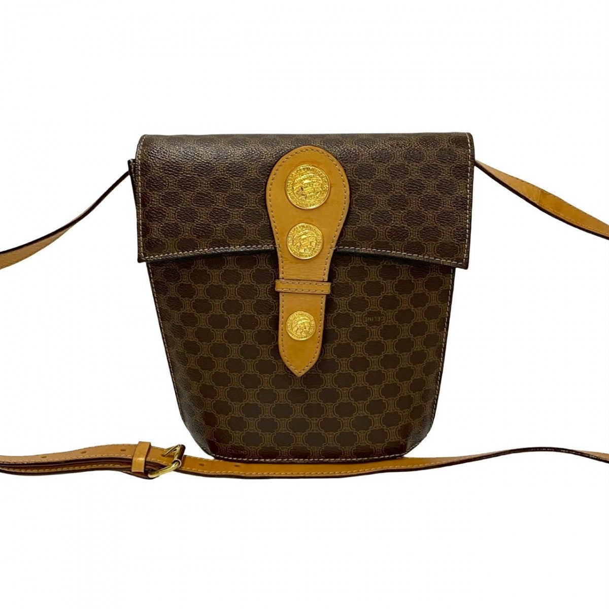 Shoulder Bag , Pvc Macadam Blason Triomphe Leather Brown 4