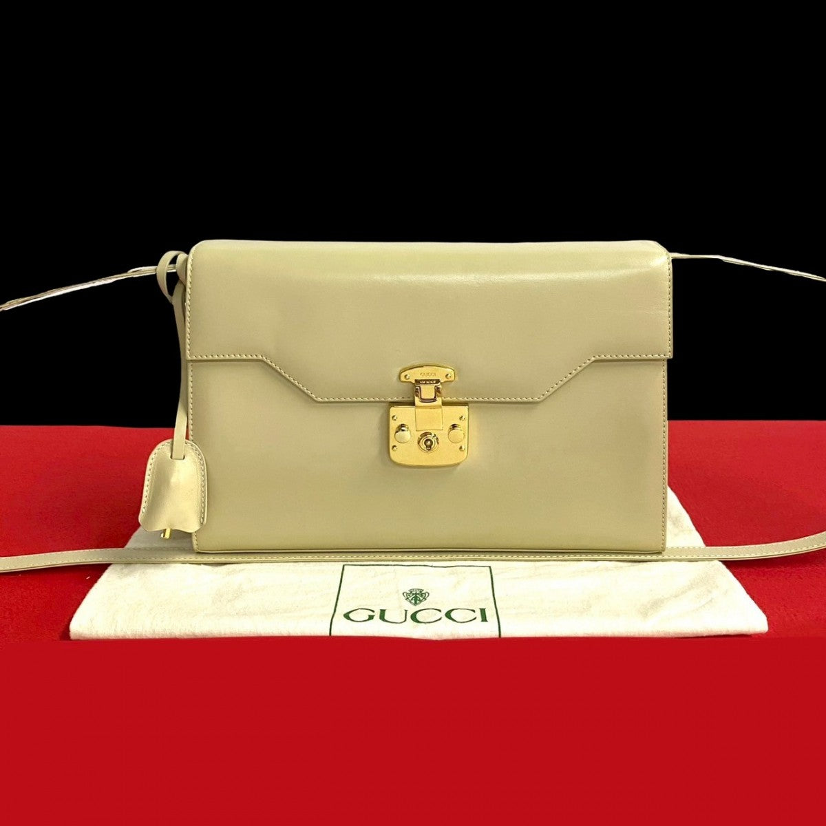 Gucci Ready lock Leather Calfskin White Shoulder Bag