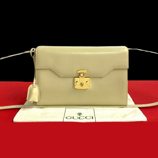 Gucci Ready lock Leather Calfskin White Shoulder Bag