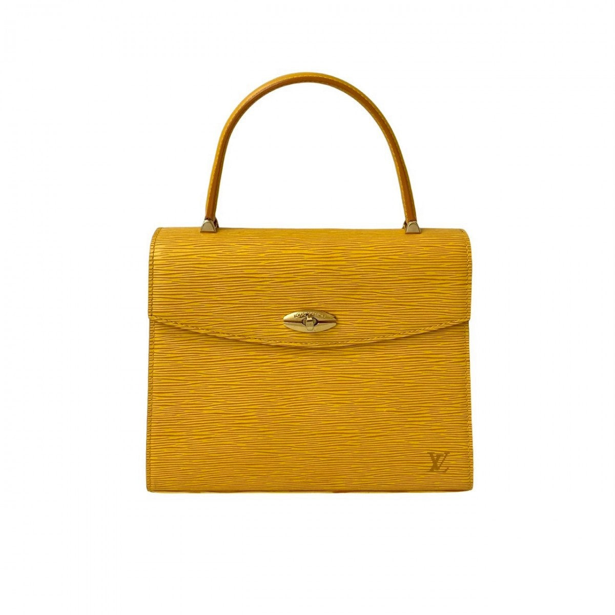 Louis Vuitton M52379 Epi yellow Epi Malesherbes Leather Handbag