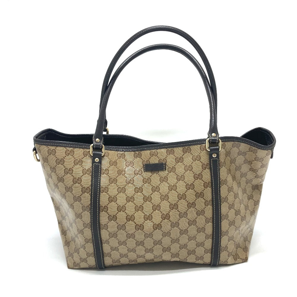 Gucci coated GG crystal Leather Canvas Beige Apparel