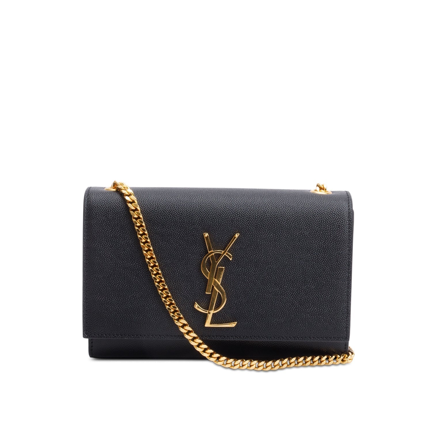 YSL Saint Laurent Grain De Poudre Small Kate Bag Leather Monogram Travel Bag Box 62969