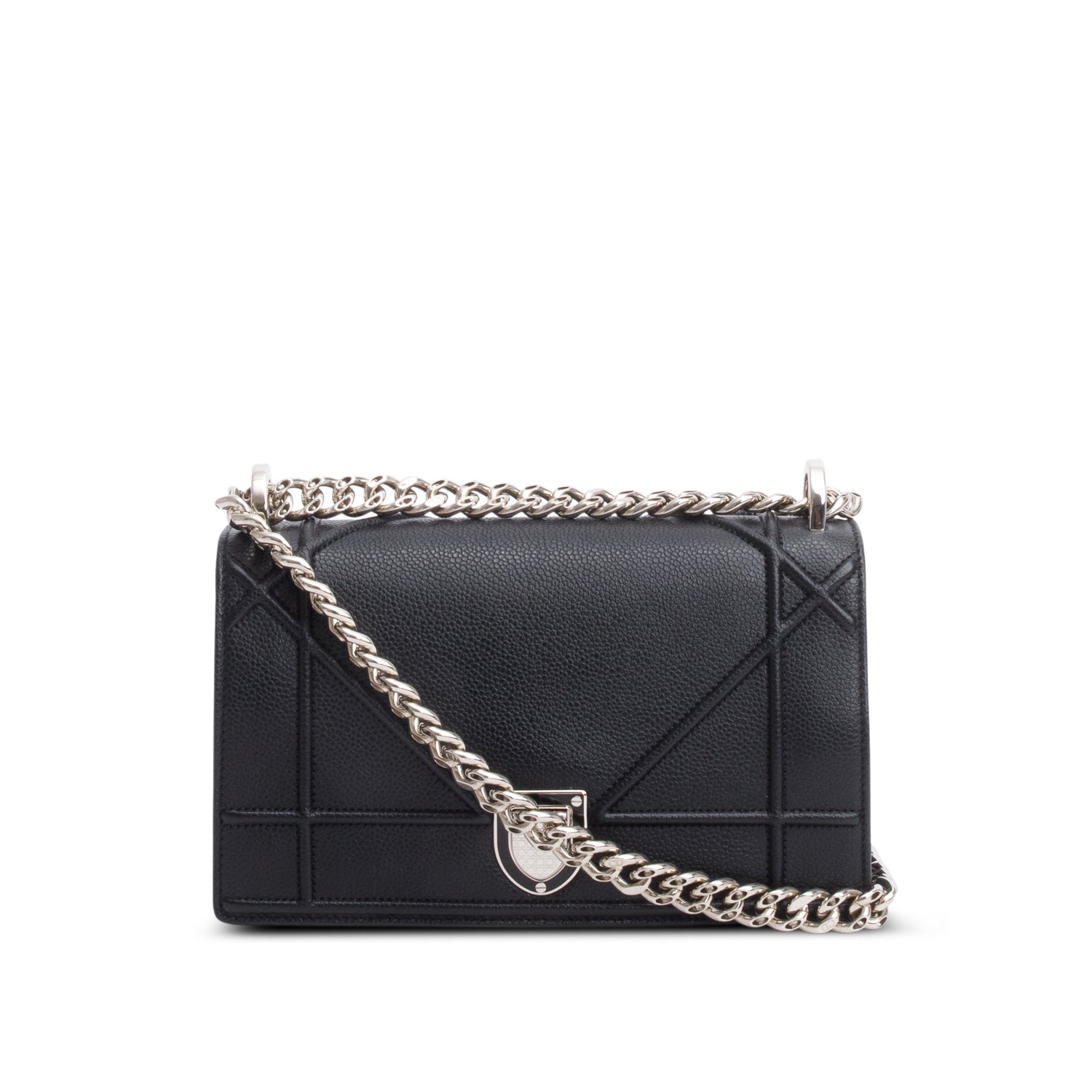 Dior Christian Calfskin ama Flap Bag Leather Black Travel Bag Flap Bag