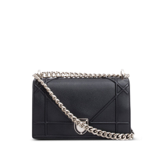 Dior Christian Calfskin ama Flap Bag Leather Black Travel Bag Flap Bag