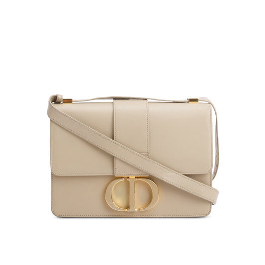 Dior Christian Montaigne Bag Leather Beige Travel Bag