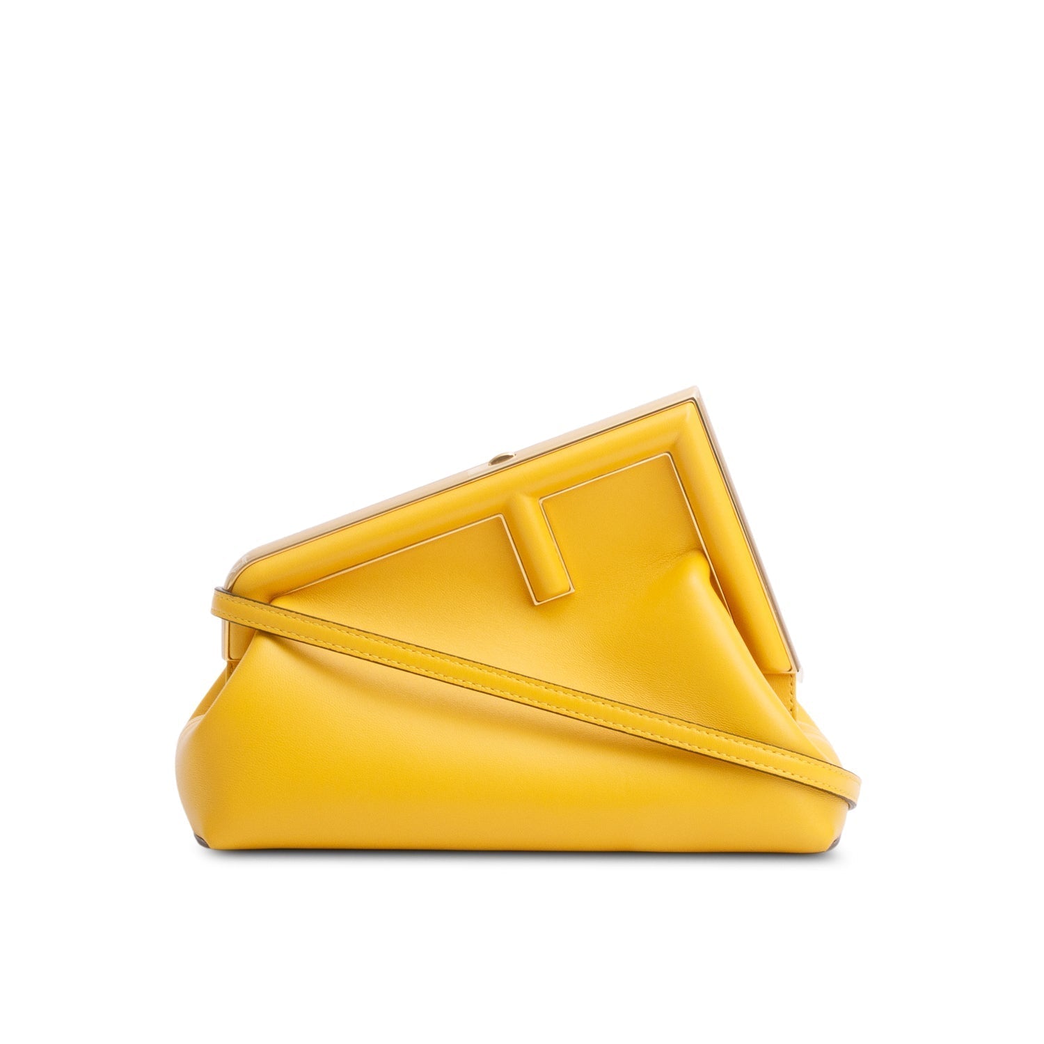 Fendi Yellow Nappa First Bag Leather Small Travel Bag