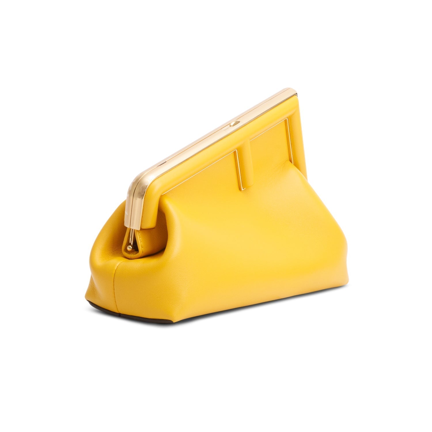 Fendi Yellow Nappa First Bag Leather Small Travel Bag