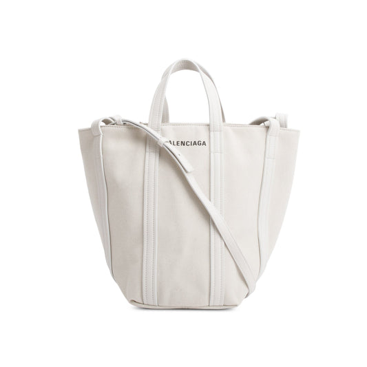 Balenciaga Neutral Fabric Everyday Xs North South Tote Canvas Tote Bag