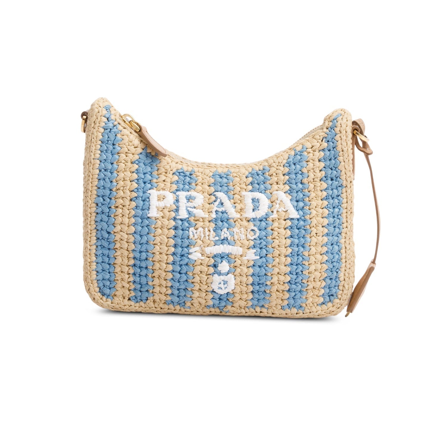 Prada Re Edition Shoulder Bag Raffia Beige