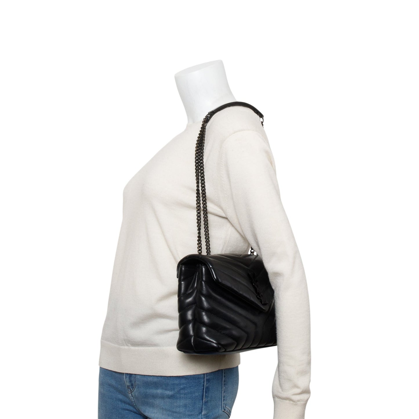 YSL Saint Laurent So Small Loulou Shoulder Bag Leather Quilted