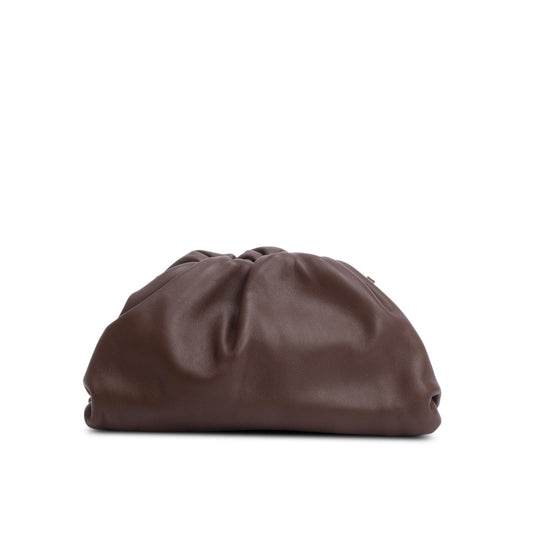 Bottega Veneta Calfskin The Pouch Travel Bag Leather Brown