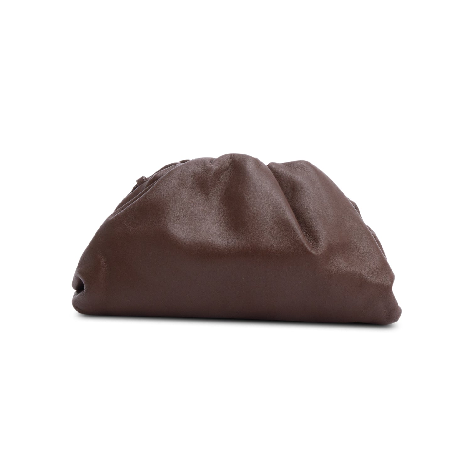 Bottega Veneta Calfskin The Pouch Travel Bag Leather Brown